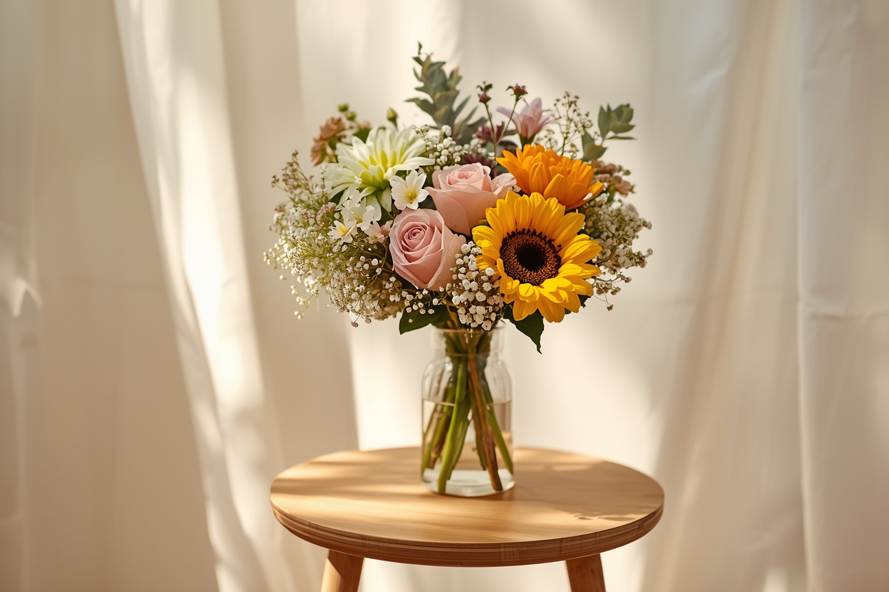 Handcrafted seasonal bouquet